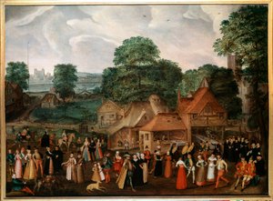 Wesele w Berdmondsey Obraz Georgesa Hoefnagela (1542-1601) (ek.engl.) 1600 Ze zbiorów prywatnych autorstwa Joris Hoefnagel