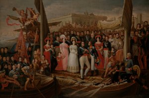 Ferdynand VII schodzi na ląd w Puerto de Santa María