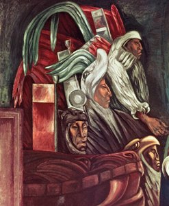 Azteccy wojownicy, z „Eposu o amerykańskiej cywilizacji” autorstwa José Clemente Orozco
