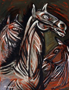 konie; Konie autorstwa José Clemente Orozco