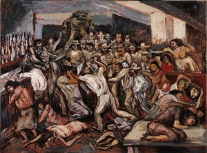 Kłótnia w kabarecie, 1944. autorstwa José Clemente Orozco
