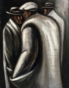 Bezrobotni, ok. 1928-30 (olej na płótnie) autorstwa José Clemente Orozco