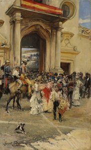 Poza areną walk byków, c.1880