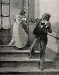 Smutne pożegnanie. 1900 (rysunek)