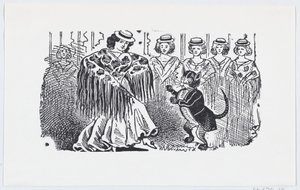 Kobieta tańcząca z kotem w garniturze, ca. 1880-1910., ca. 1880-1910.