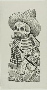Calavera przedstawiająca Francisco Madero, z Calavera Maderista autorstwa José Guadalupe Posada
