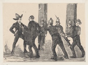 Egzekucja Jezusa Bruno Martineza, 1892., 1892. autorstwa José Guadalupe Posada