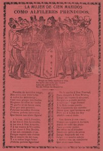 Kobieta stu mężów - jak szpilki na autorstwa José Guadalupe Posada