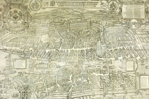 Plan widokowy Zurychu, 1576 r autorstwa Jos Murer