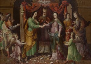 Wesele Dziewicy, ca. 1690. autorstwa José Sánchez