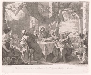 Posiłek w Emaus autorstwa José del Castillo
