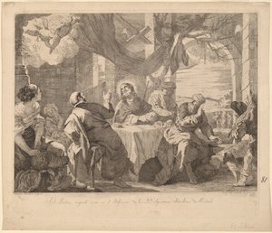 Wieczerza w Emaus autorstwa José del Castillo, after Mateo Cerezo the younger