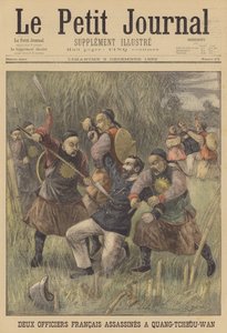 Zabicie dwóch francuskich oficerów marynarki wojennej w Guangzhouwan w Chinach