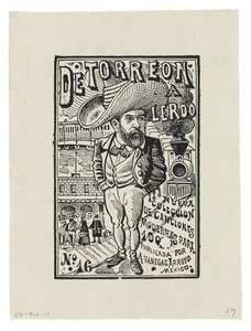 Od Torreón do Lerdo, ok. 1905, wydrukowany w 1942 (rycina) autorstwa José Guadalupe Posada