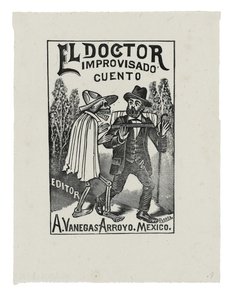 Impromptu Doctor Tale, c.1888-1913, wydrukowany 1942 (rycina) autorstwa José Guadalupe Posada