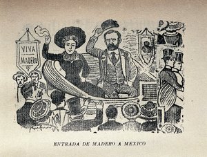 Wjazd Madero do Meksyku autorstwa José Guadalupe Posada
