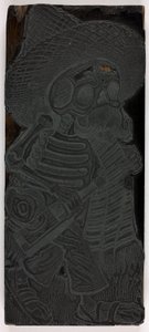 Klocek drukarski do Calavery mas, nr 2 autorstwa José Guadalupe Posada