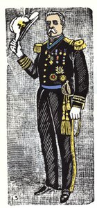 Rewolucja Meksykańska (1910-1920): Porfirio Diaz (1828-1915), prezydent Republiki Meksyku. Ksylografia – Jose Guadalupe Inn (1852-1913). autorstwa José Guadalupe Posada