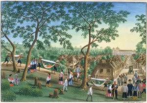 Wycieczka na Antipolo Fiesta, z „Febus Album of Views In and Around Manila”, c.1845