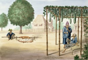 Scena wiejska w pobliżu Manili, z „Albumu Flebus widoków w Manili i wokół niej”, ok. 1845