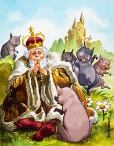 Magiczny gwizdek (gwasz na papierze)