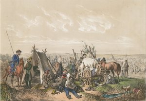 Scena z wojny o niepodległość na Węgrzech 1849 r. 1849 autorstwa Josef Anton Strassgschwandtner