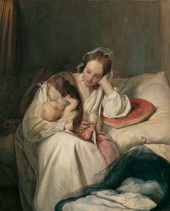 Miłość macierzyńska (żona artysty z dzieckiem)