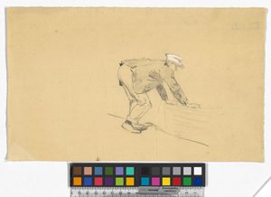 Studie eines Mannes mit Boot autorstwa Josef Engelhart
