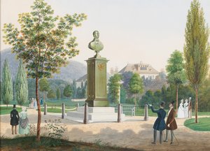 Pomnik arcyksięcia Rudolfa, kardynała arcybiskupa ołomunieckiego w Ischl. autorstwa Josef Hafner
