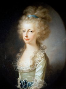 Portret arcyksiężnej Marii Clementiny Austrii 1777-1801, 1796. autorstwa Josef Hickel