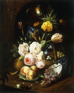 Martwa natura z różnymi kwiatami autorstwa Josef Holstayn