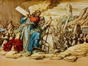 A2_Exodus_12_Golden Calf autorstwa Josef Johann Michel