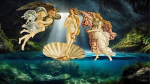 JJM-recreate_Botticelli-S_Die Geburt der Venus _underwater autorstwa Josef Johann Michel