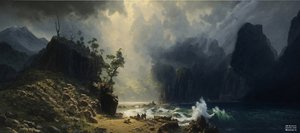 JJM odtwarza Bierstadt-A: Puget Sound na wybrzeżu Pacyfiku