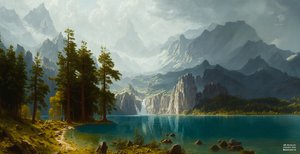 JJM odtwarza Bierstadt-A: Sierra Nevada (Panorama)