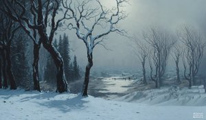 JJM odtwarza Bierstadt-A: Zima w Yosemite (łyżwiarz)