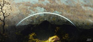 JJM odtwarza Friedrich-C-D: Krajobraz górski z tęczą (panorama)