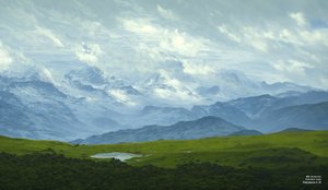 JJM odtwarza Friedrich-C-D: Driving Clouds (Panorama Alpejska)
