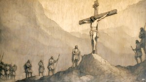 Jesus_Crucifixion_02 autorstwa Josef Johann Michel