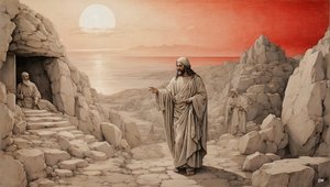 Jezus wskrzesza Łazarza z martwych_02 autorstwa Josef Johann Michel