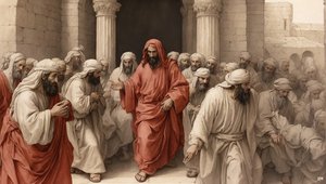 Jezus_wypędza kupców ze świątyni_02 autorstwa Josef Johann Michel