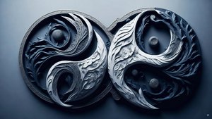 enkaustyczna koncepcja Feng Shui YIN I YANG _05