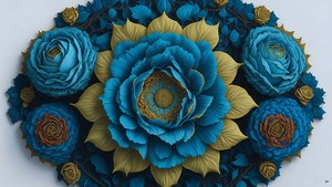 mandala: róże-niebieskie elementy_02