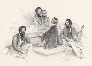 A Matinée at Liszts autorstwa Josef Kriehuber