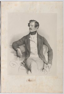 Alexander Freiherr von Bach (1813-1893), prawnik, polityk autorstwa Josef Kriehuber