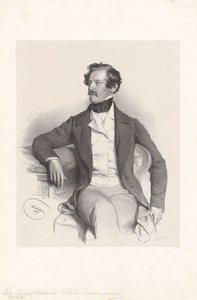 Alexander baron von Bach (1813-1893), prawnik, polityk autorstwa Josef Kriehuber