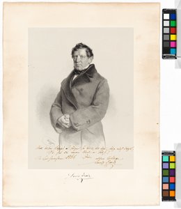 Alois (Louis) Grois (1809-1874), śpiewak, aktor autorstwa Josef Kriehuber