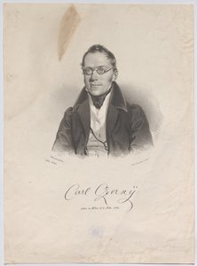 Carl Czerny, urodzony w Wiedniu 21 lut. 1791 autorstwa Josef Kriehuber