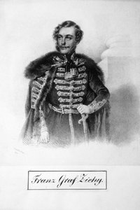 Franz Graf Zichy Litho autorstwa Josef Kriehuber