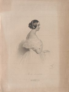 Portret śpiewaczki operowej Marietty Brambilla 1807-1875, 1839. autorstwa Josef Kriehuber